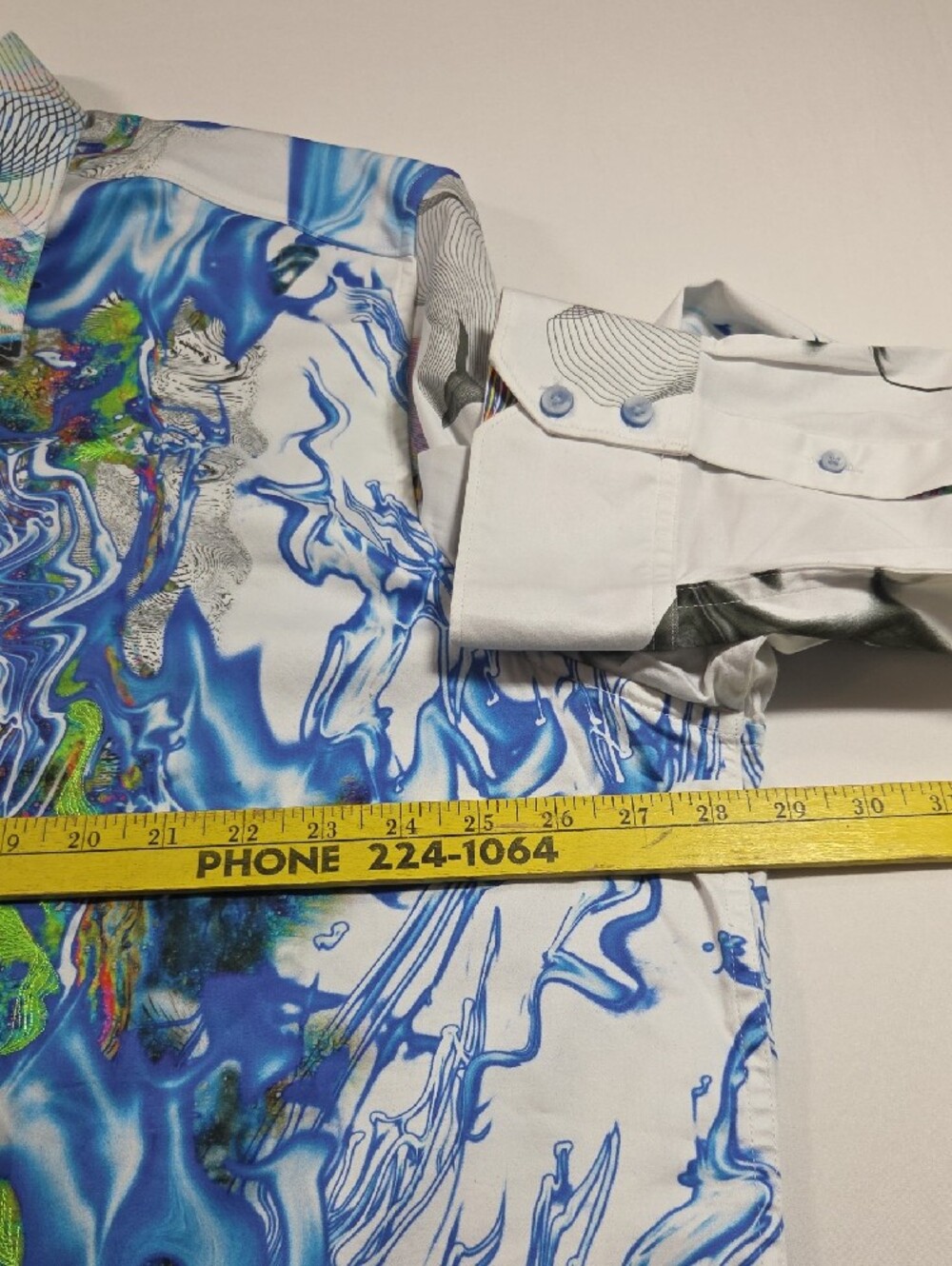 Robert Graham IMPAIRED VISION Shirt Embroidered Flip Cuff Men’s 4XL Multicolor - Picture 8 of 12